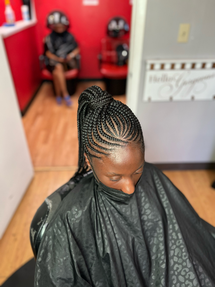 Skinny Feed In Ponytail/bun