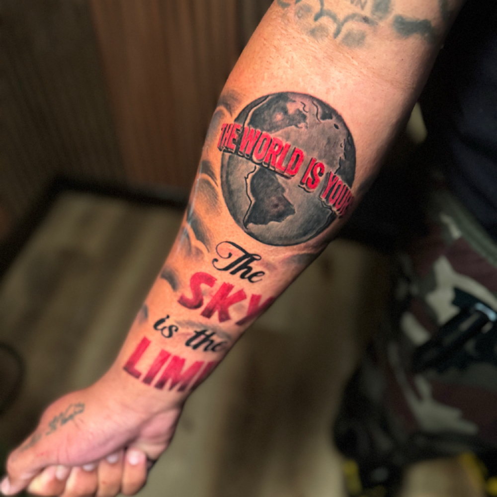 CUSTOM FOREARM QUARTER SLEEVE at Tattoo Whitney Houston in Houston, TX