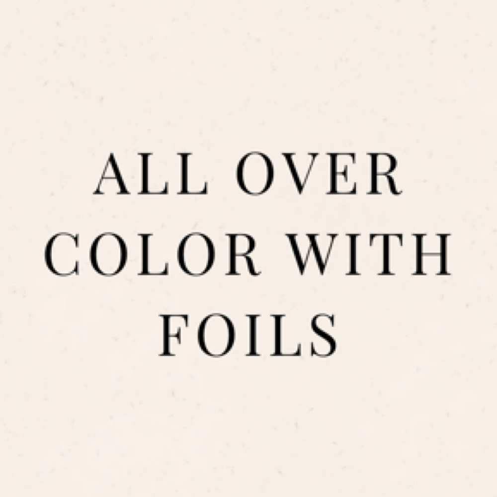 All Over Color With Foils at Blank Canvas Hair in West Bend, WI