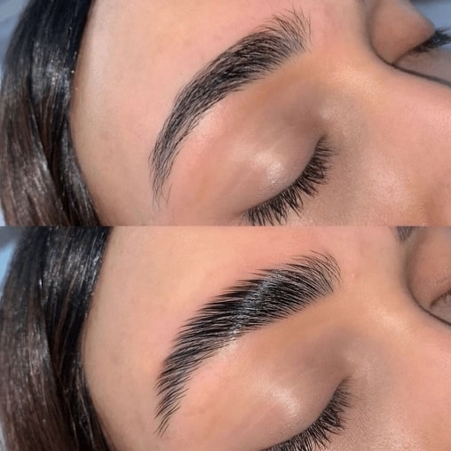 Brow Lamination and Tint