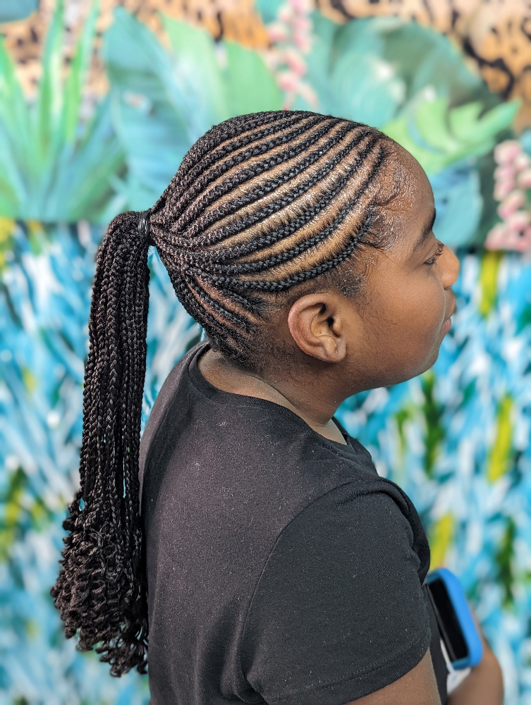 Girls Feed-In Braid Style at Braids By Bri in Nashville, TN
