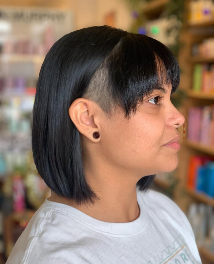 Undercut/Side Shave Clean Up at brittanyleelooks in Chicago, IL