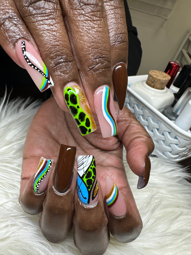 NUDE OR PINK FULL SET + CLEAR GEL