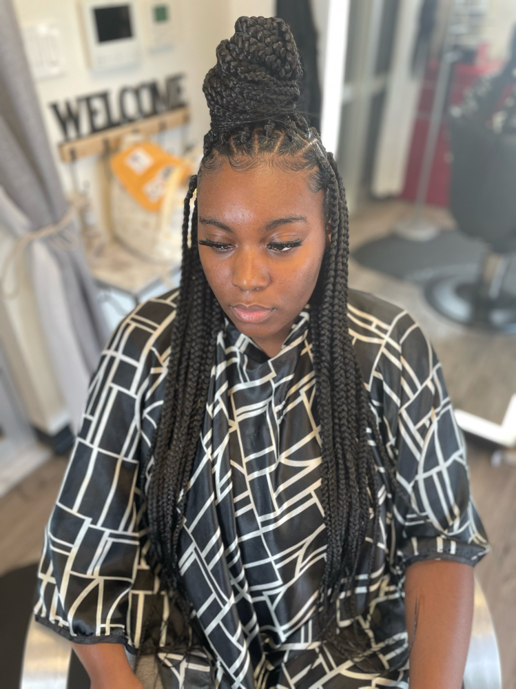 Large Knotless Braids