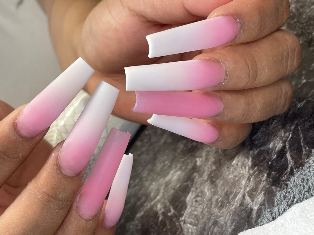 Full Set Sculpted Acrylic Ombre
