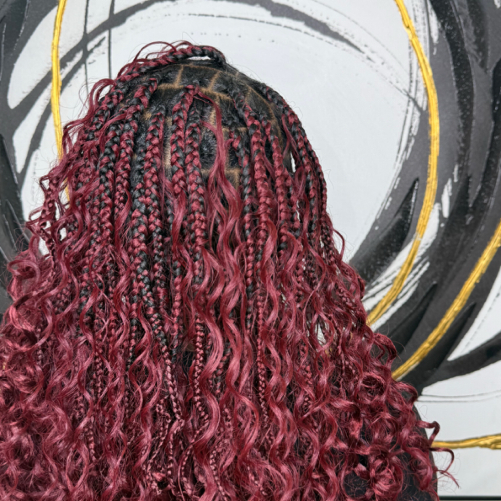 Long Knotless Bob at Total Class Hair Braiding in Marietta, GA