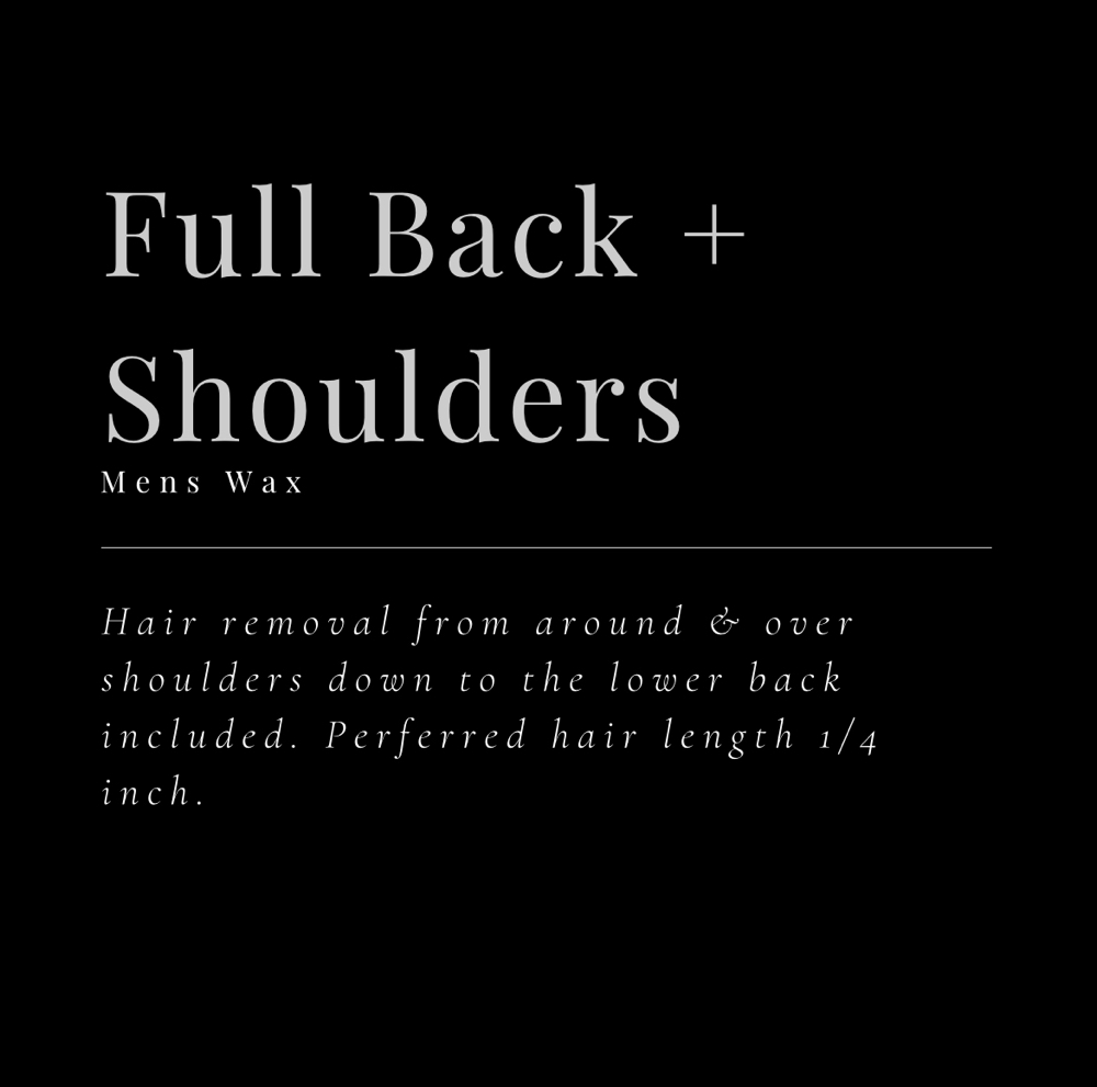 Full Back + Shoulders