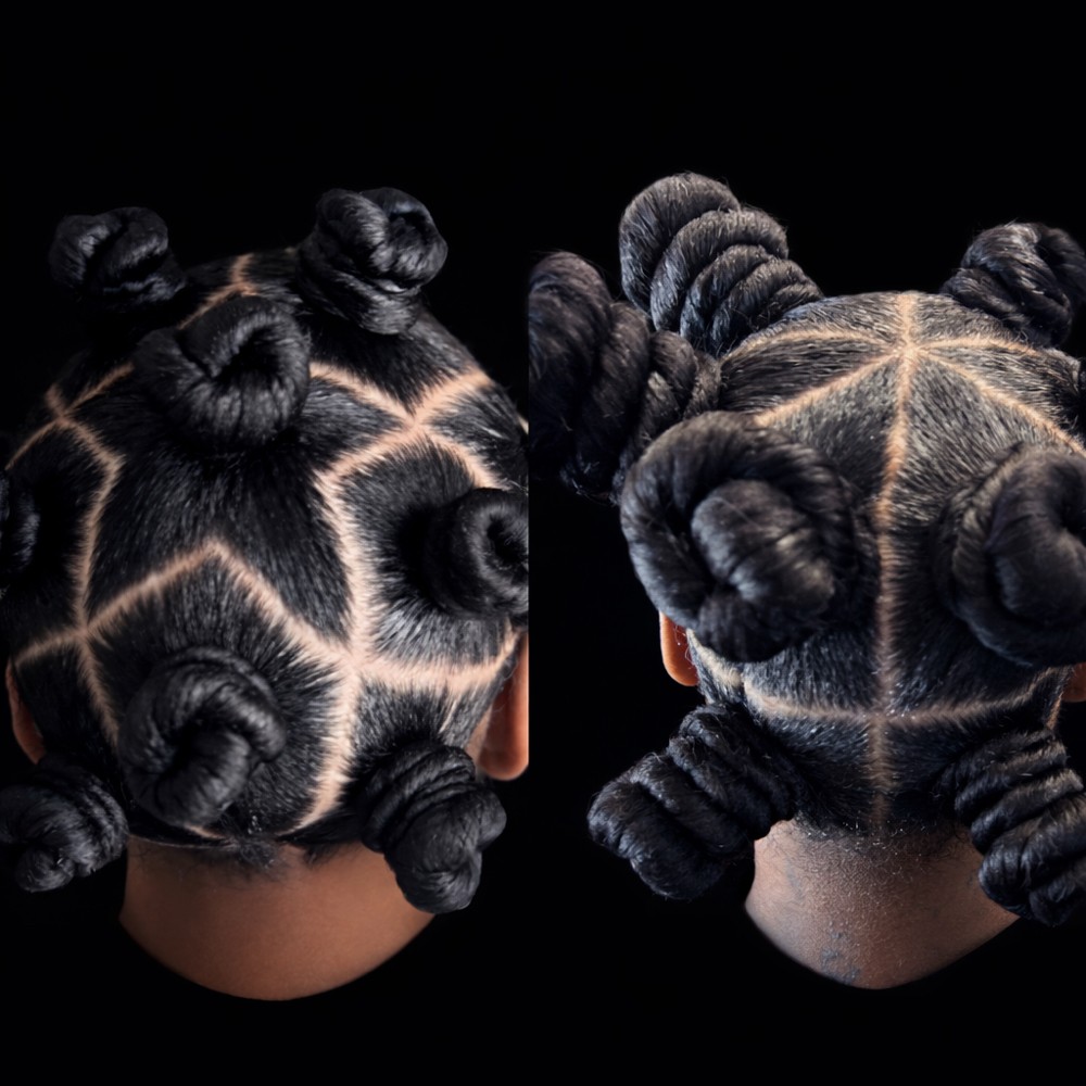 Scuplted Bantu Knots at Thairapy Collection in Washington, DC