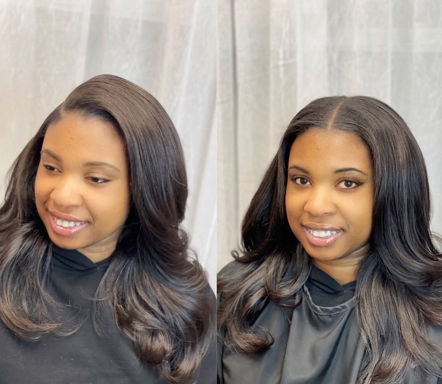 Lace frontal 2024 sew in maintenance