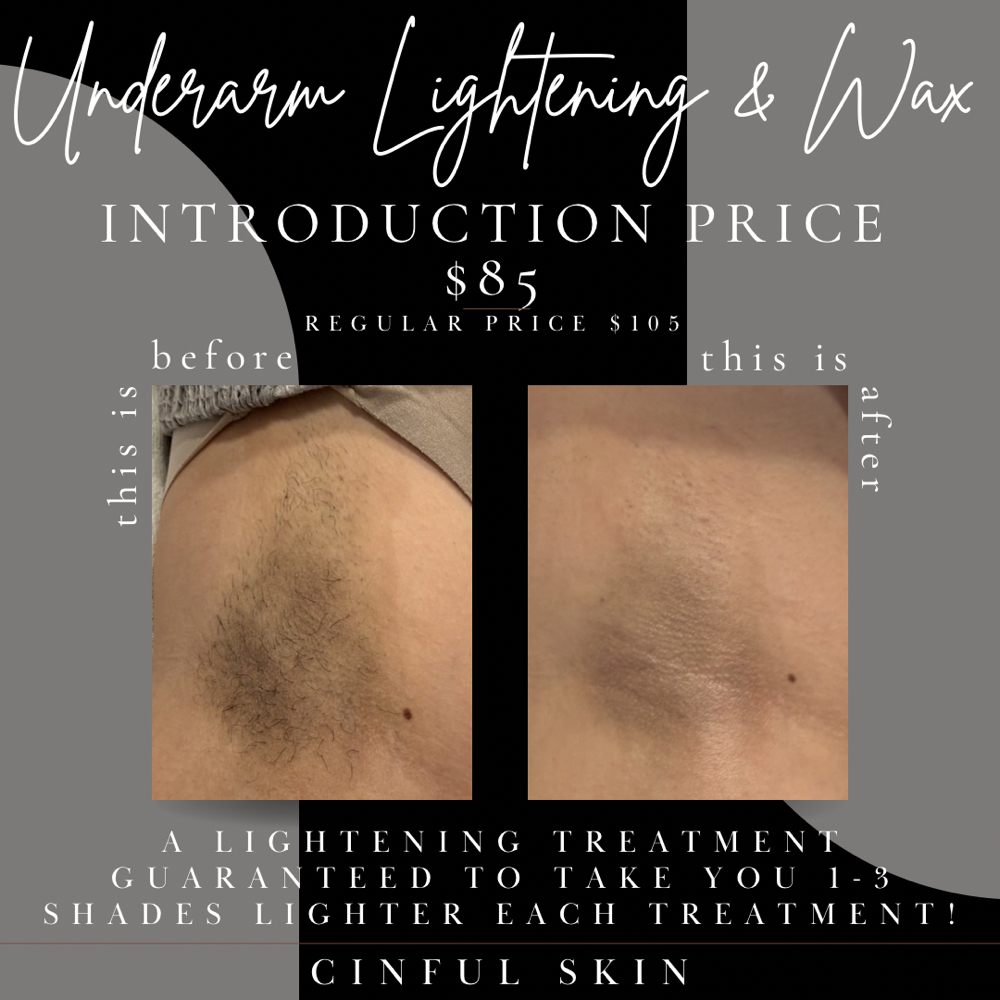Underarm Lightening & Wax Special