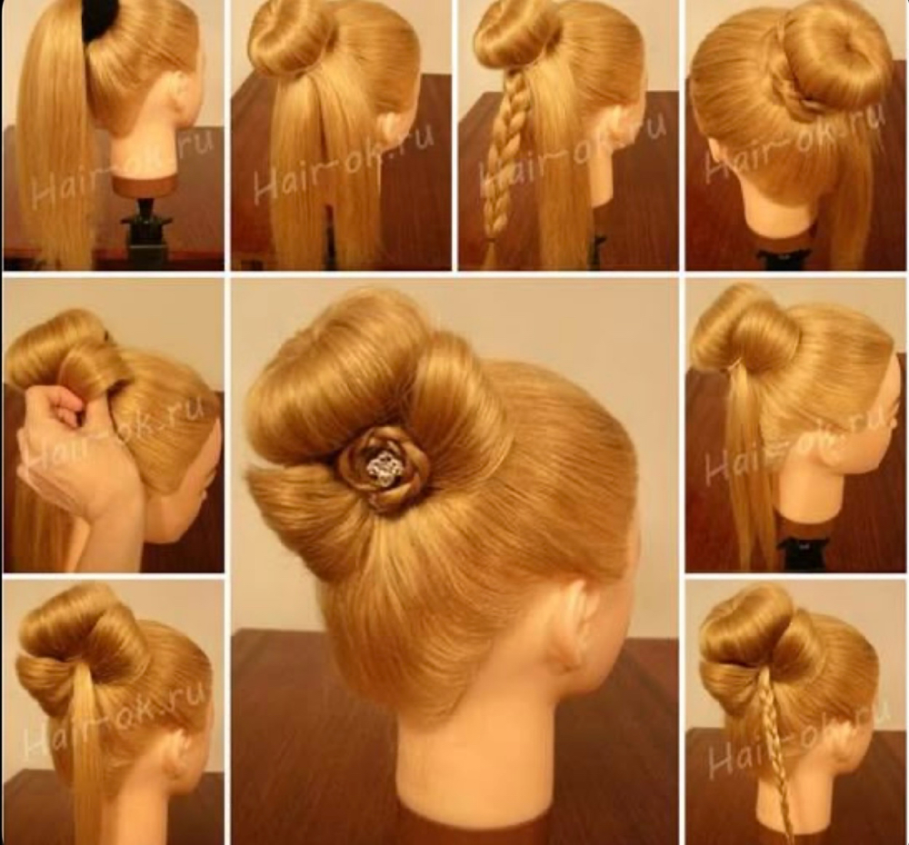 BOW IN A SOCK BUN