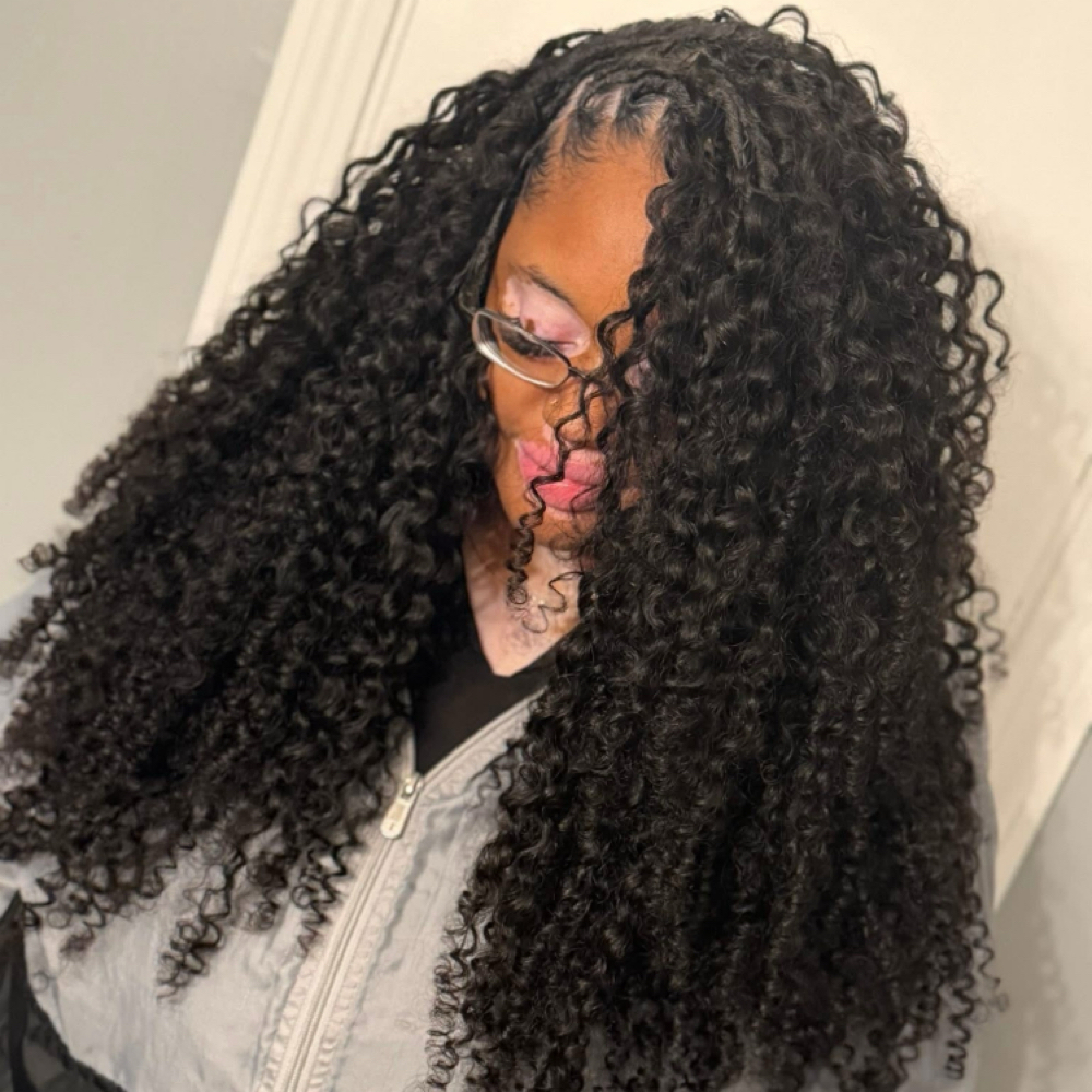 Med Miracle Knot Braids/locs at DopeBraiderr in Boardman, OH