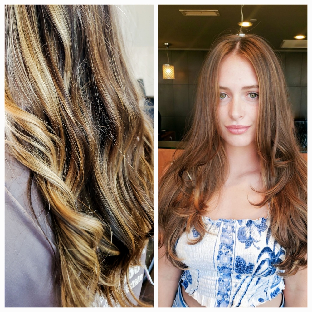 Balayage, Gloss, & Women's Haircut