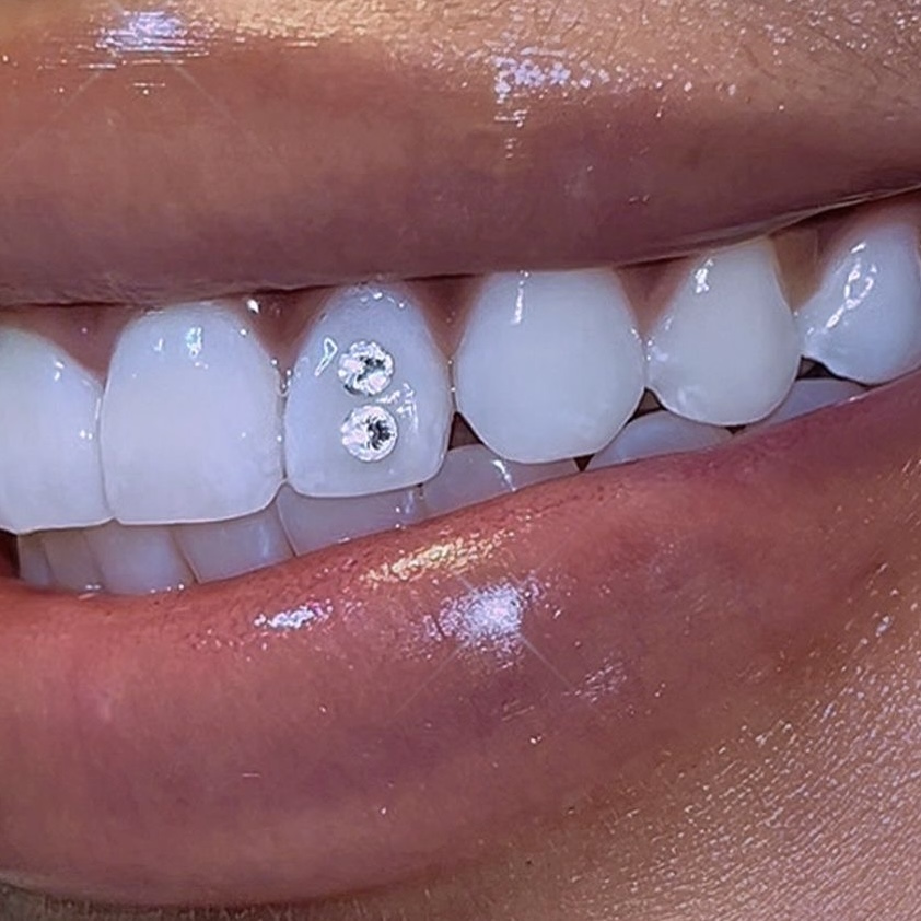 Double Swarovski Crystal