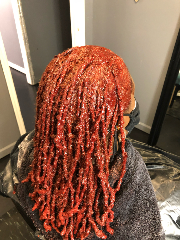 Coloring Locs at Satin Locs in Georgia, GA