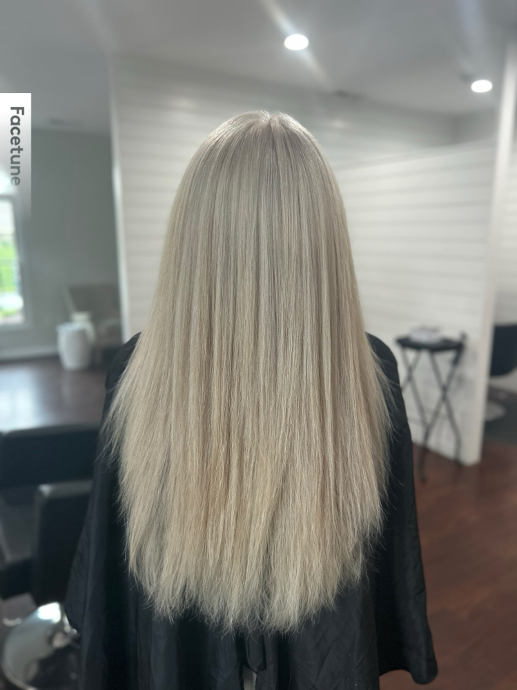 all over bleach + tone