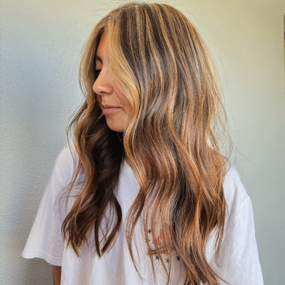 Meet Me Halfway | Partial Blonding at Loveleigh_Artistry in Apple Valley, CA