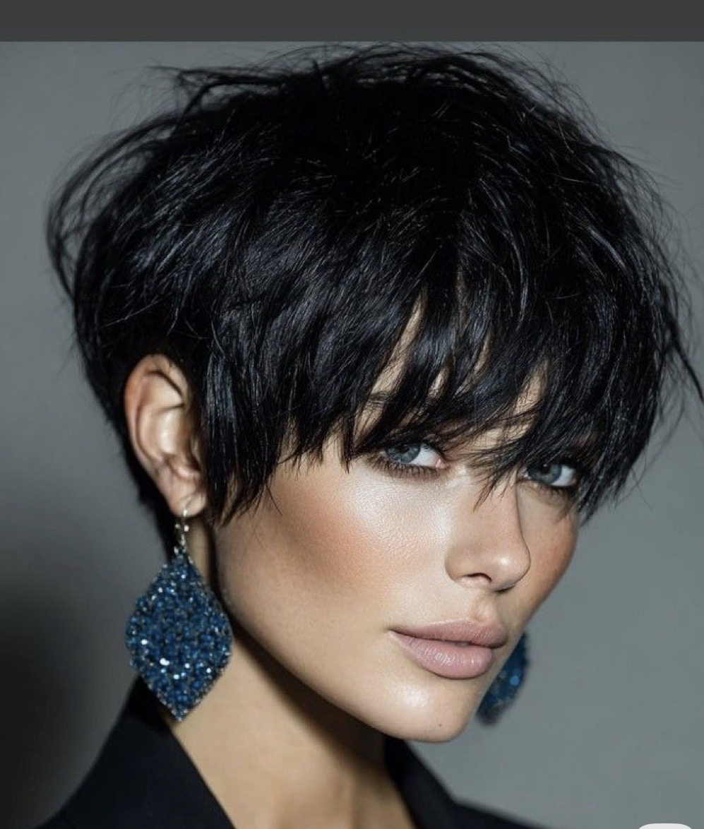 Short haircut w/blowdry