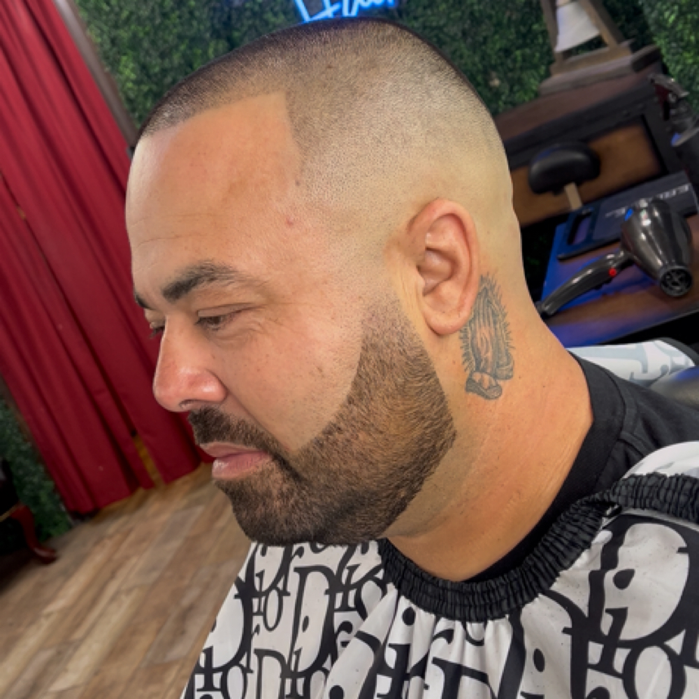 Haircut+ beard at Slik Barbers in Riverside, CA