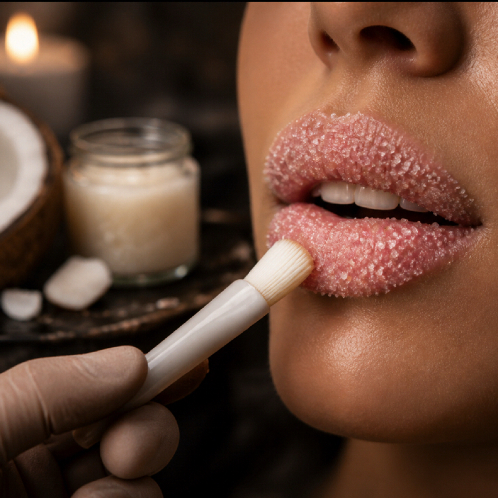 Hydrating Coconut Lip Scrub at HFS Trichology & HeadSpa Inc. in Stockton, CA
