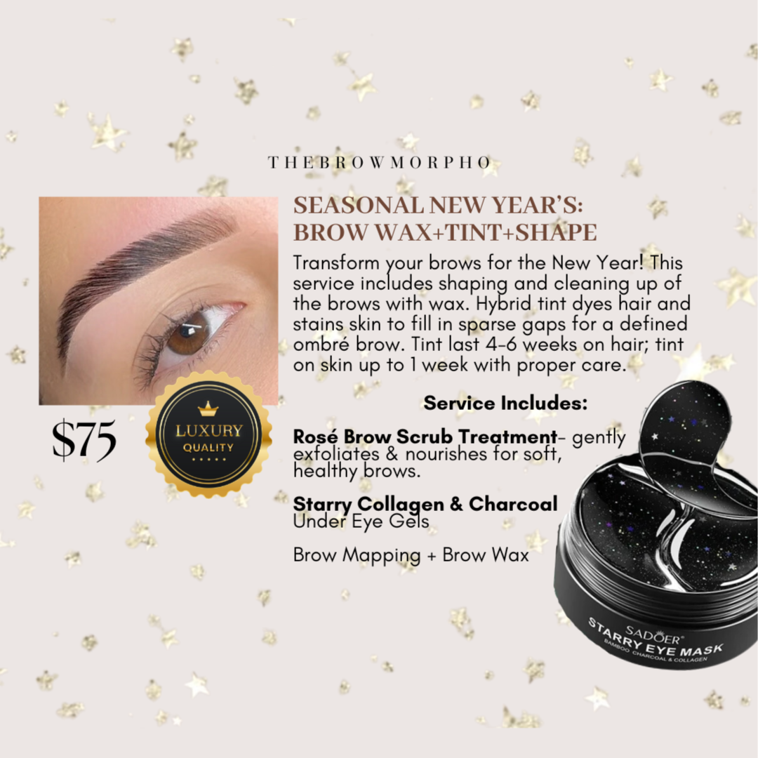 JANUARY: BROW WAX+TINT+SHAPE