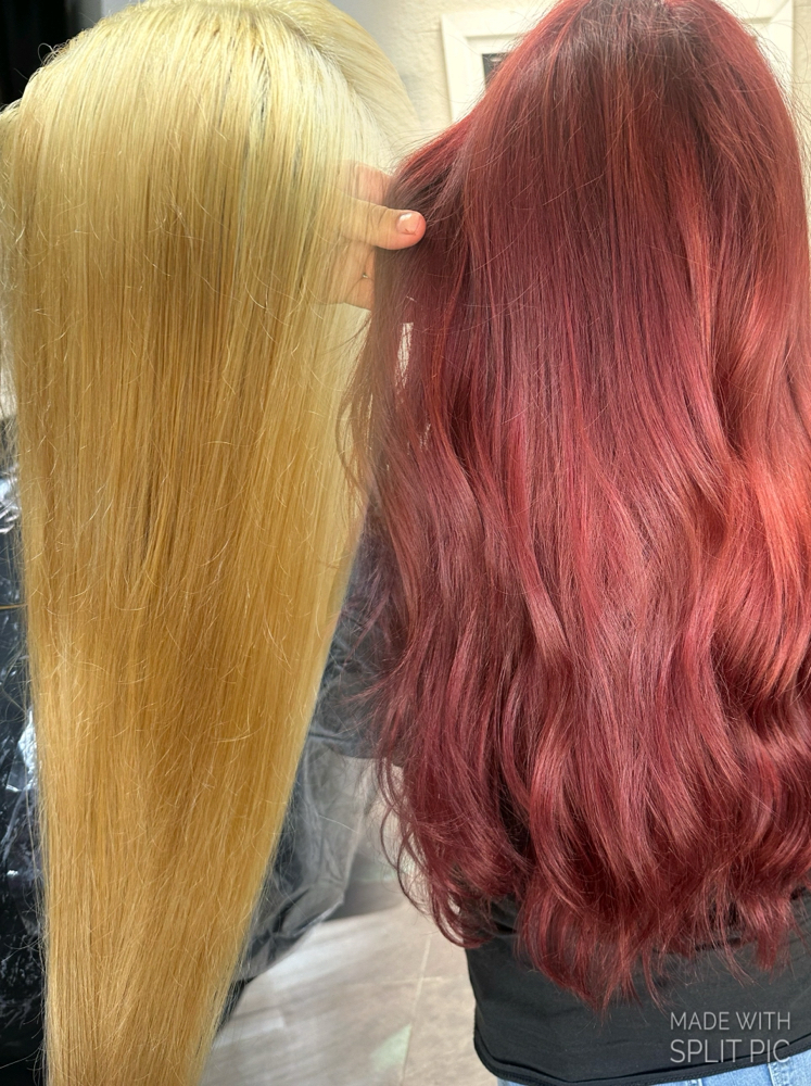 Full bleach out and color