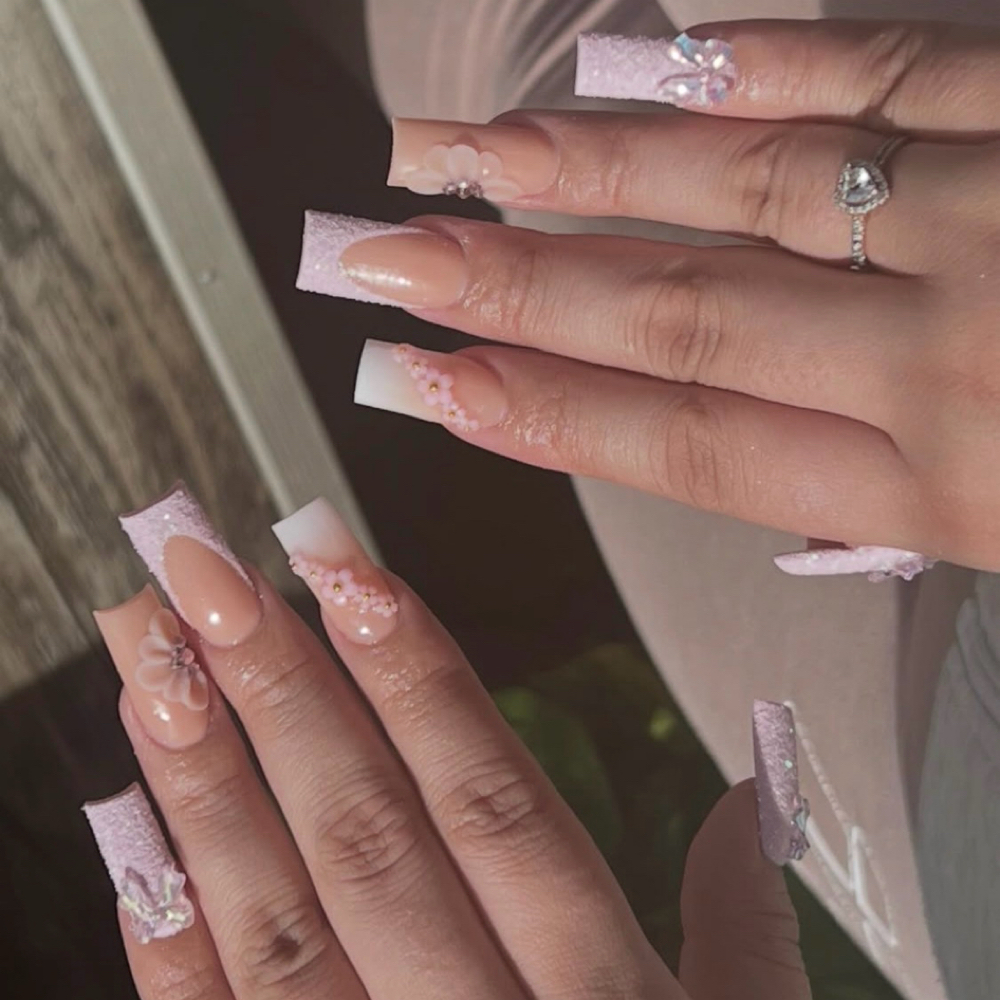 Medium Acrylic Nails at P.S. Beauty in Dekalb, IL