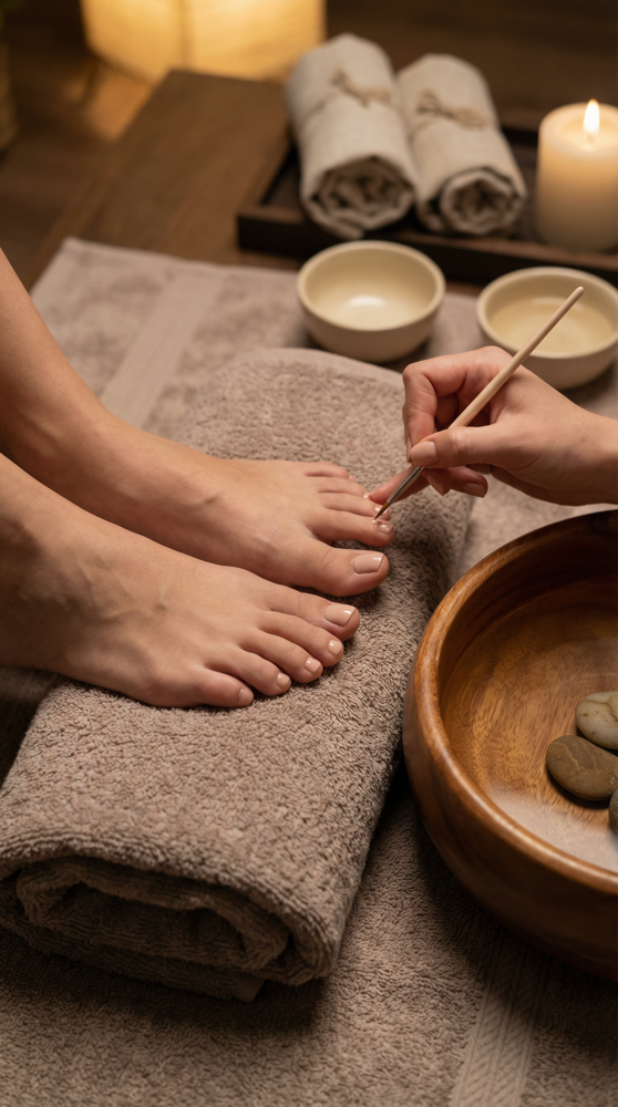 Minimalist Pedi at MARLO & CO. BEAUTÉ SPA in Dallas, TX