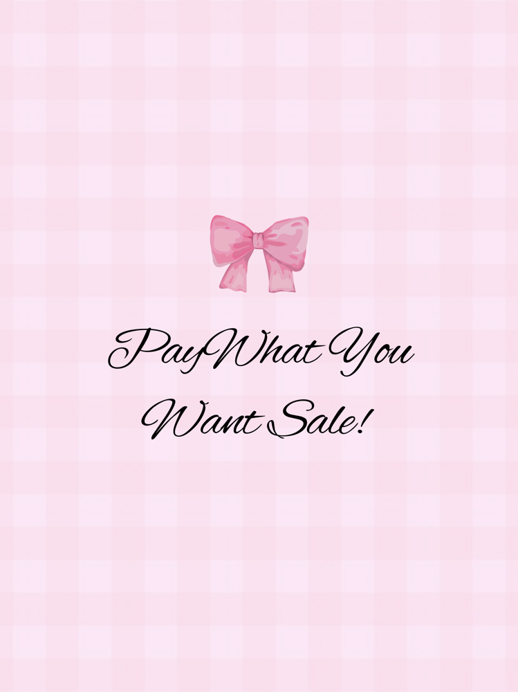 PAY WHAT YOU CAN SALE ONLY!!!!