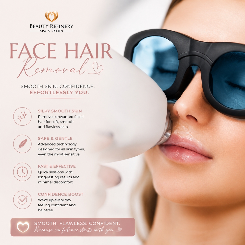 Laser Face Hair Removal at Beauty Refinery LLC in Friendswood, TX