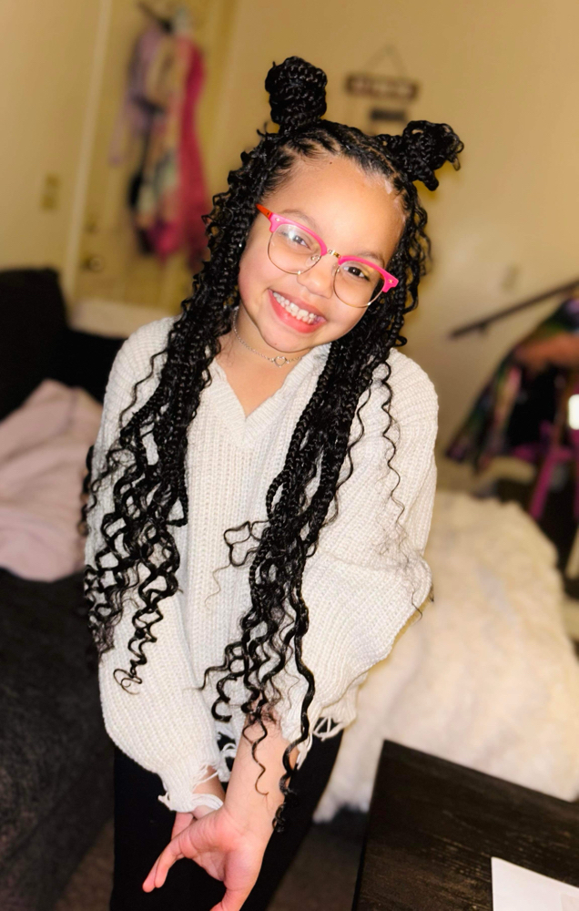 Kid Braids With Weave