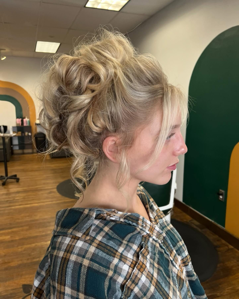 Updo at Caitlin Winchester Ivy Social Salon in Jackson, OH