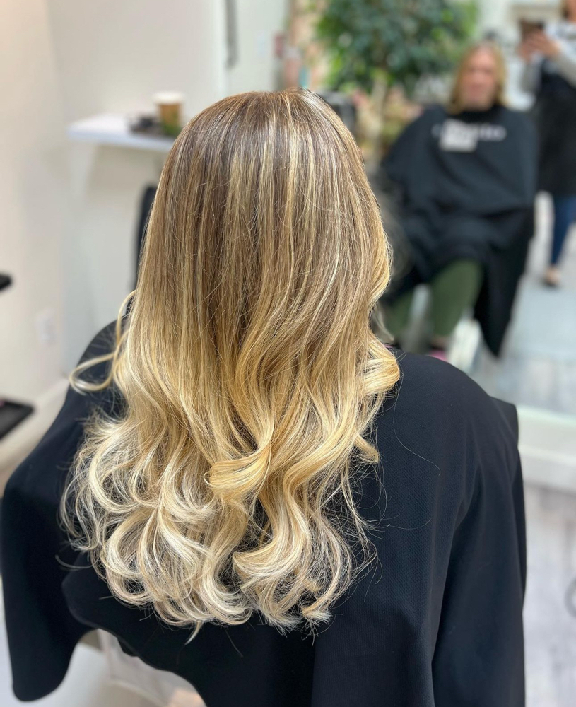 Custom balayage + toner
