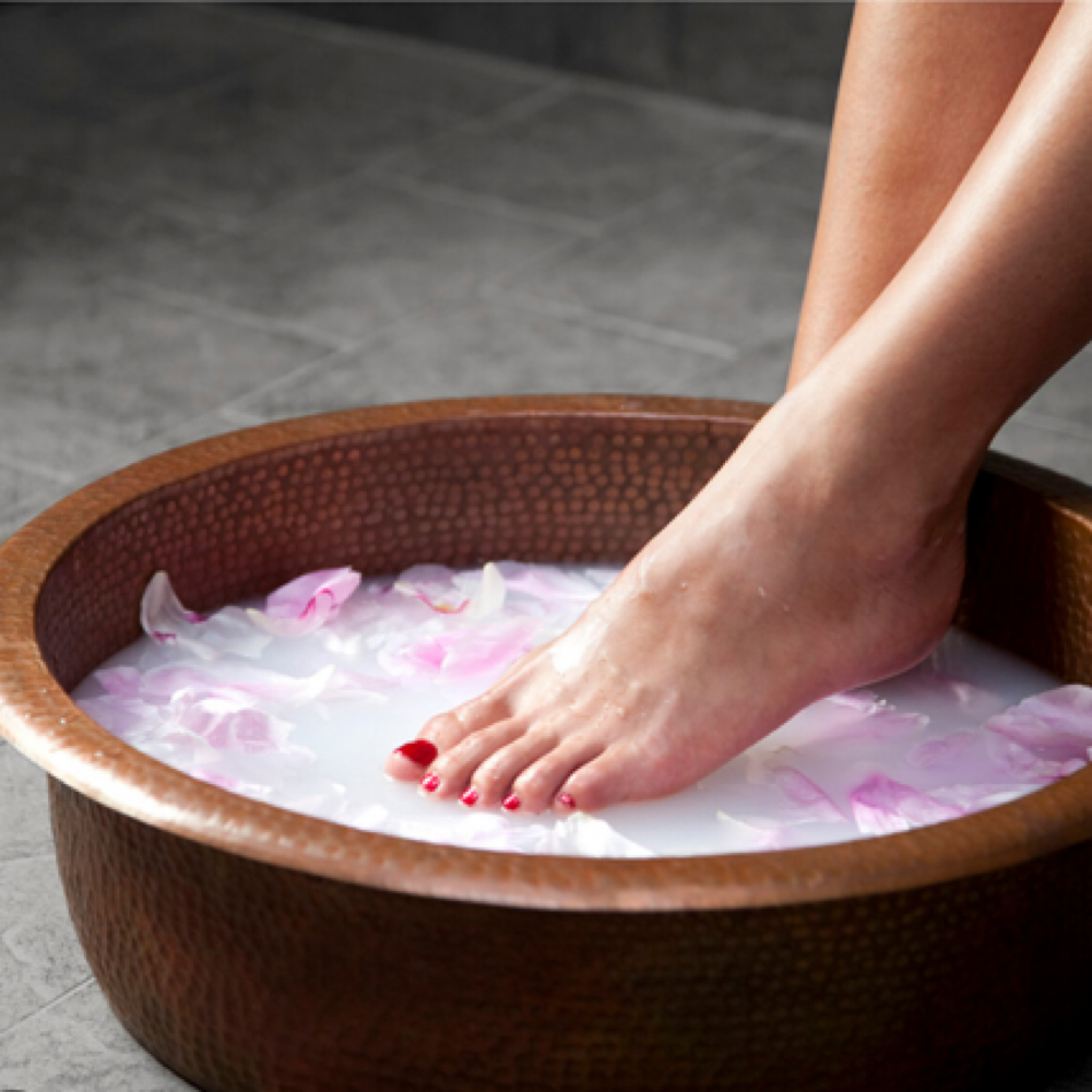 Foot Soak at Zenful-Handz holistic spa in Indialantic, FL