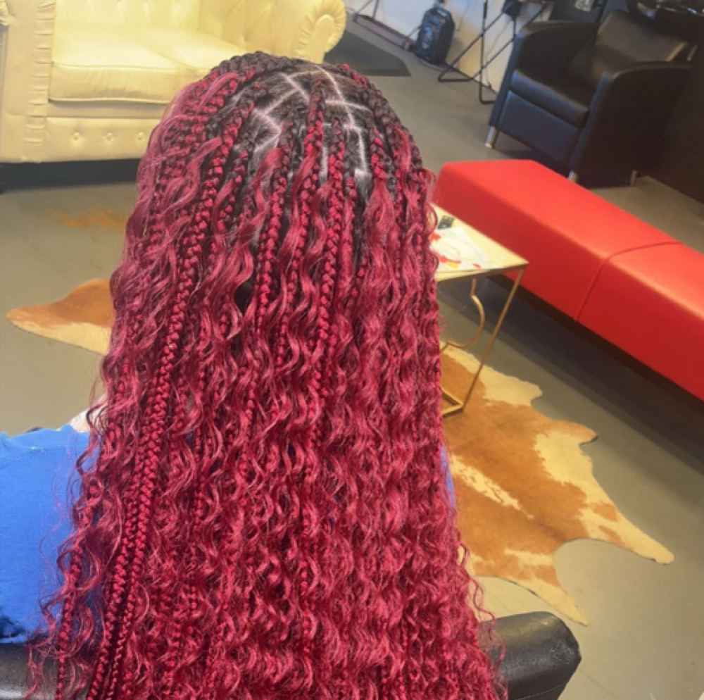 Medium Knotless/ Boho at XXI Shēk Hair Co. in Kingsland, GA