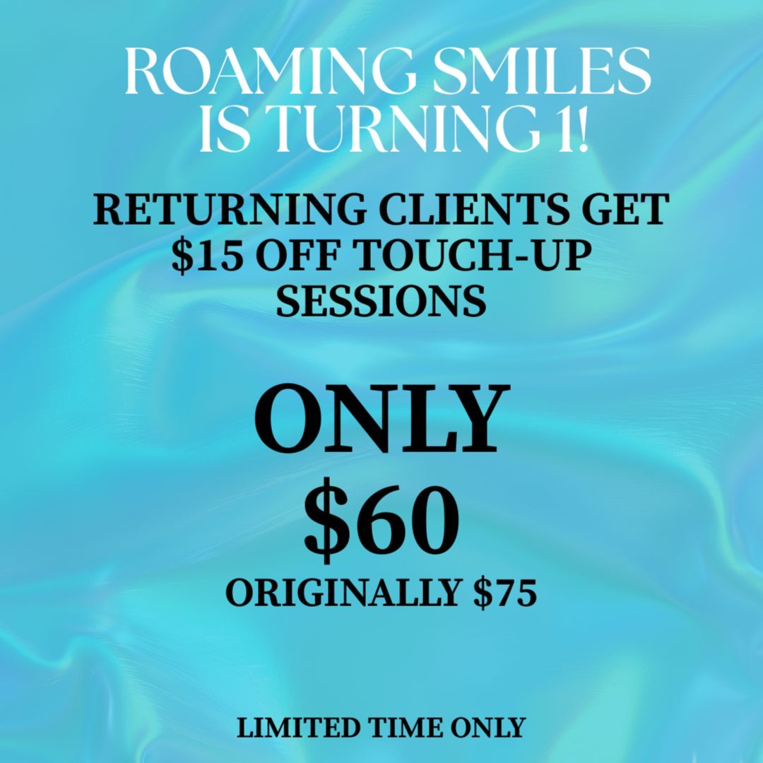 Returning Client-Touch Up at Roaming Smiles Teeth Whitening in Cottleville, MO