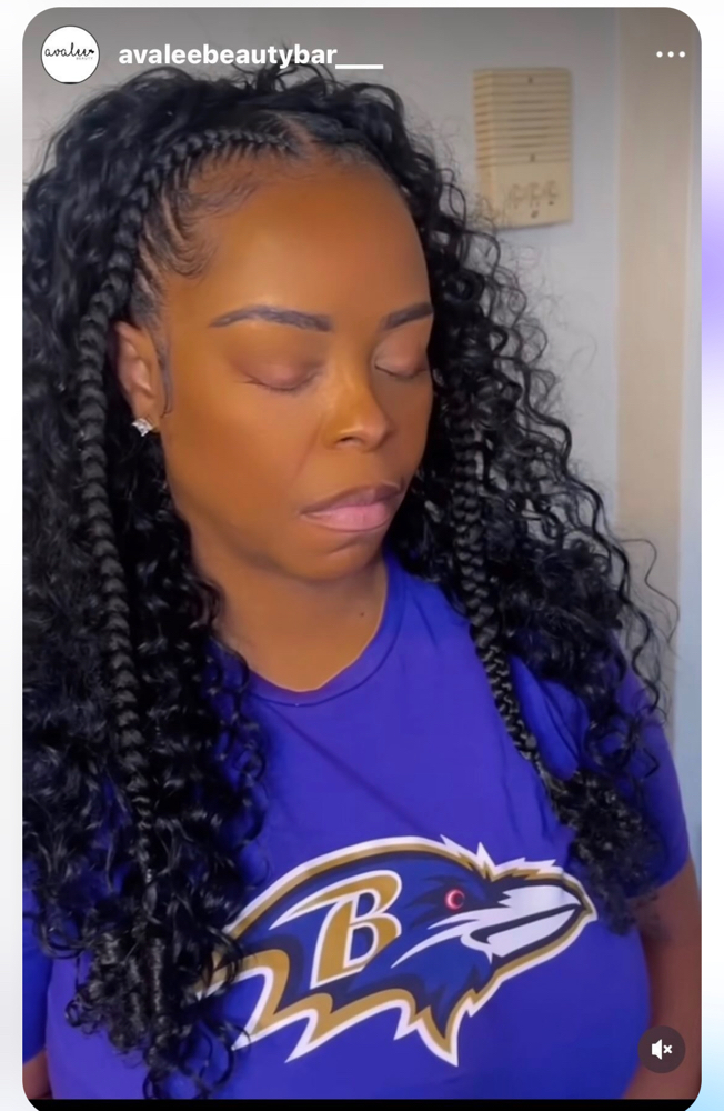 2 Stitch Braids W/ Quick Weave