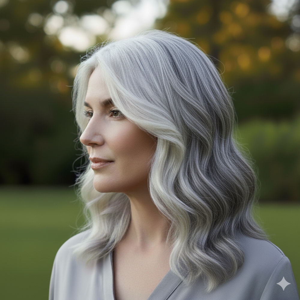 Grey Transitioning Session at Grace & Grit Hair Design in Bossier City, LA