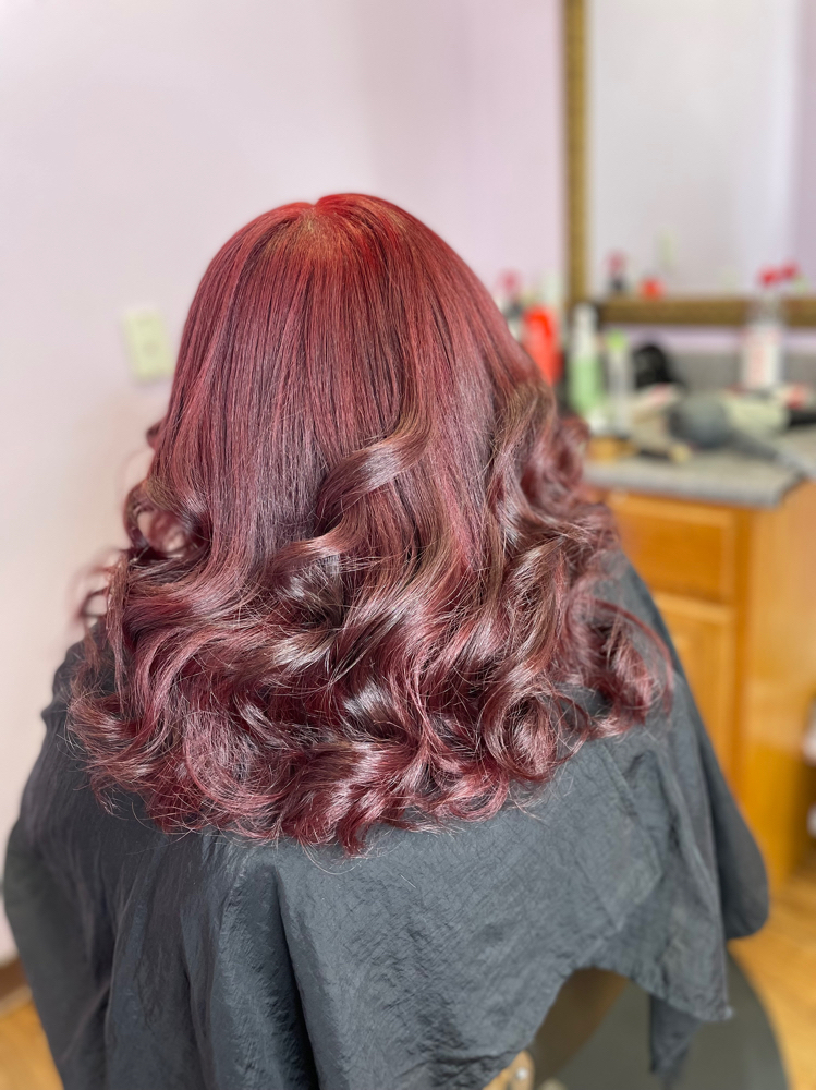 Silk press w. Color & Treatment