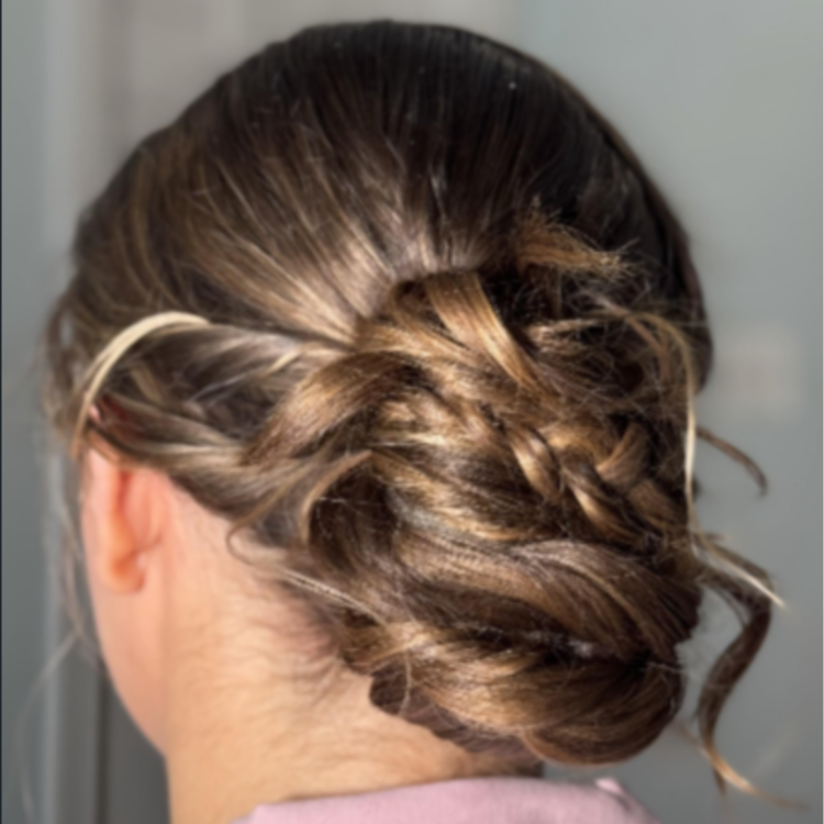 Bridesmaids hairstyle at VALTHENTIC in Centreville, VA