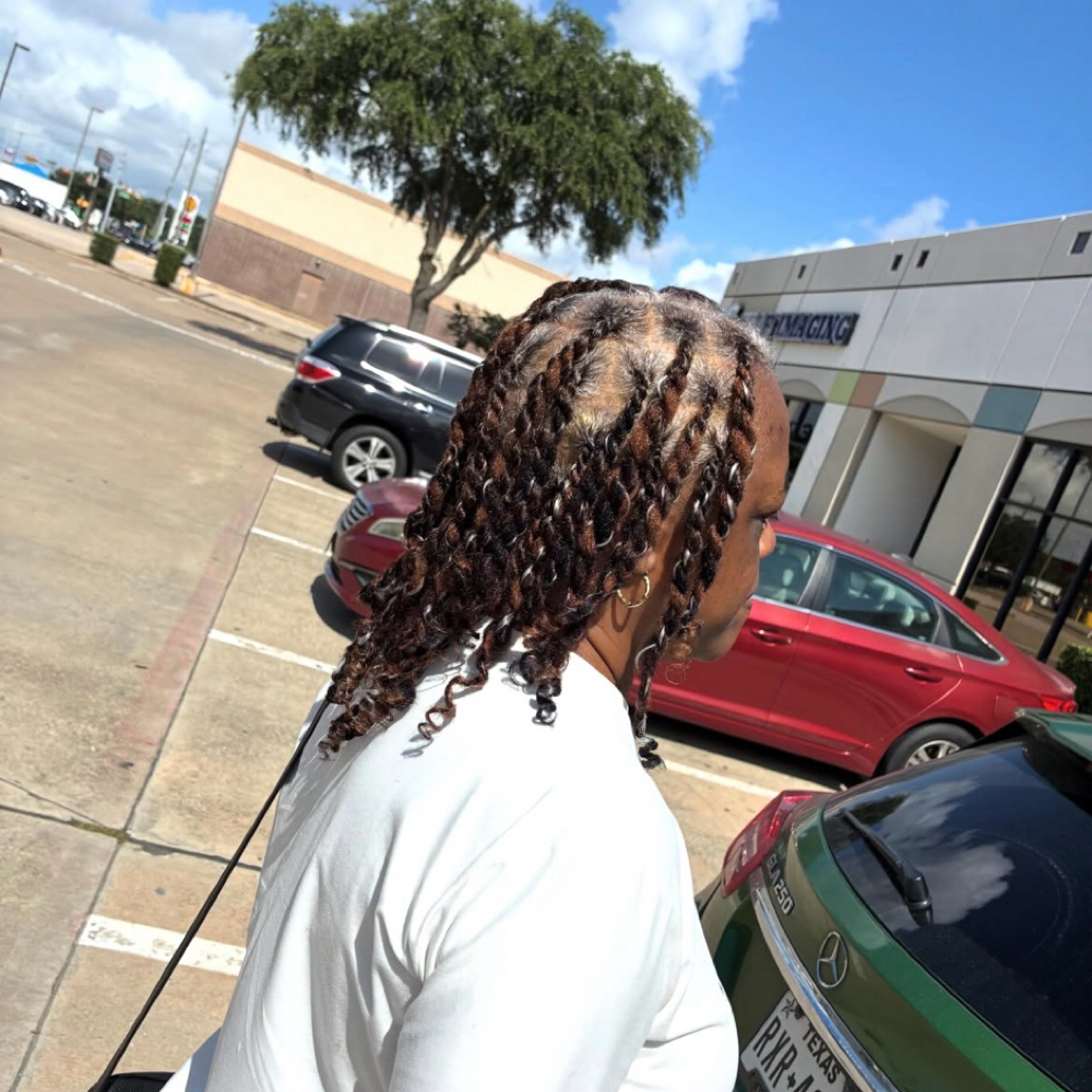 natural 2 strand twist at Trill Loc’d Tribe in Katy, TX