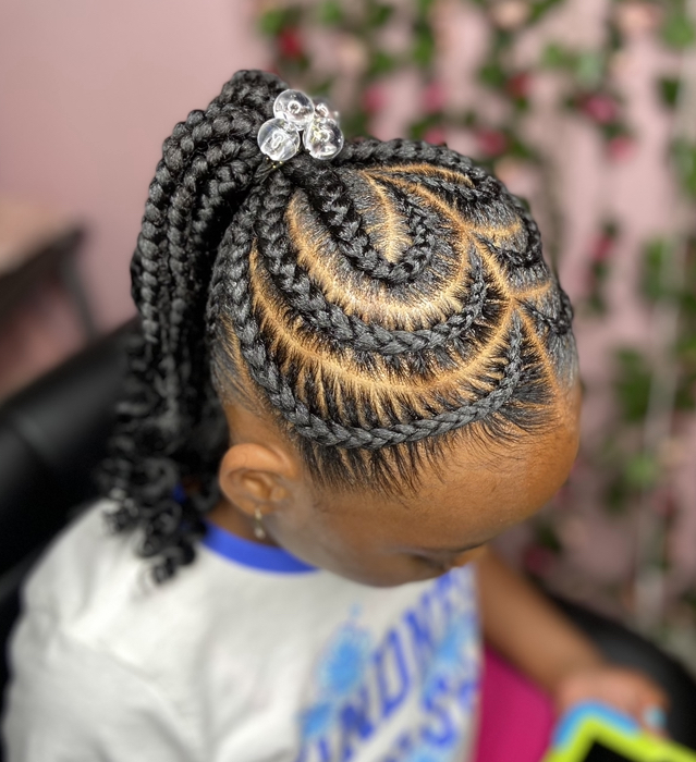 Kids Large Braided Ponytail
