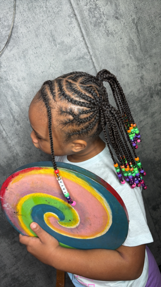 Kids 2 Ponytail (ages 1-5) at Funsizethestylist in Houston, TX
