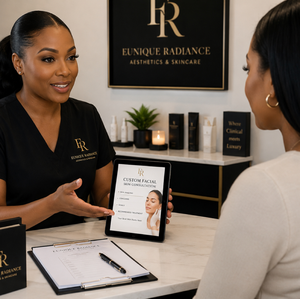 Consultation at Eunique Radiance Aesthetics & Skincare in Marietta, GA