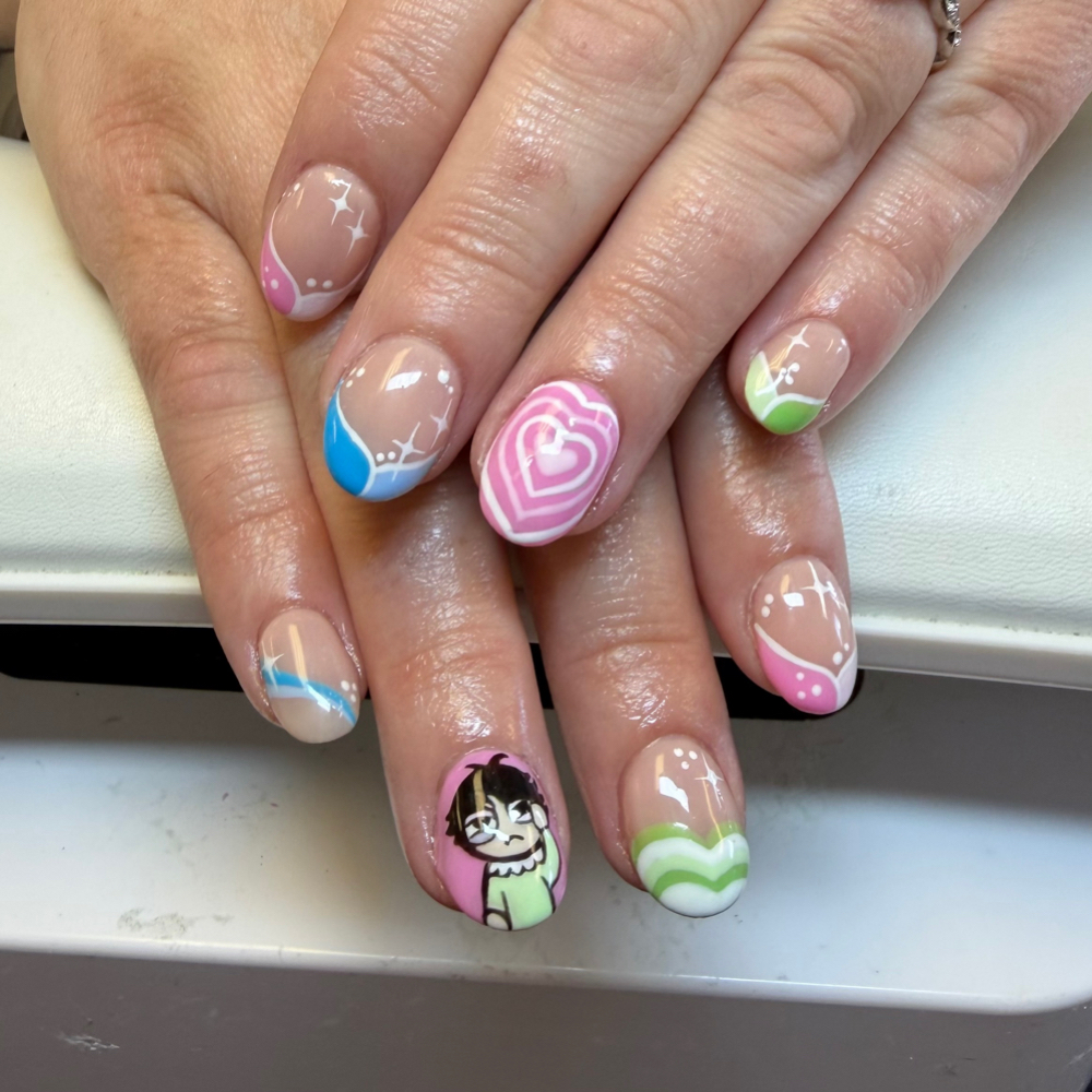 BIAB/Manicures-Intricate Art Add-On at Lala + Co. Beauty Parlor in LANSING, MI
