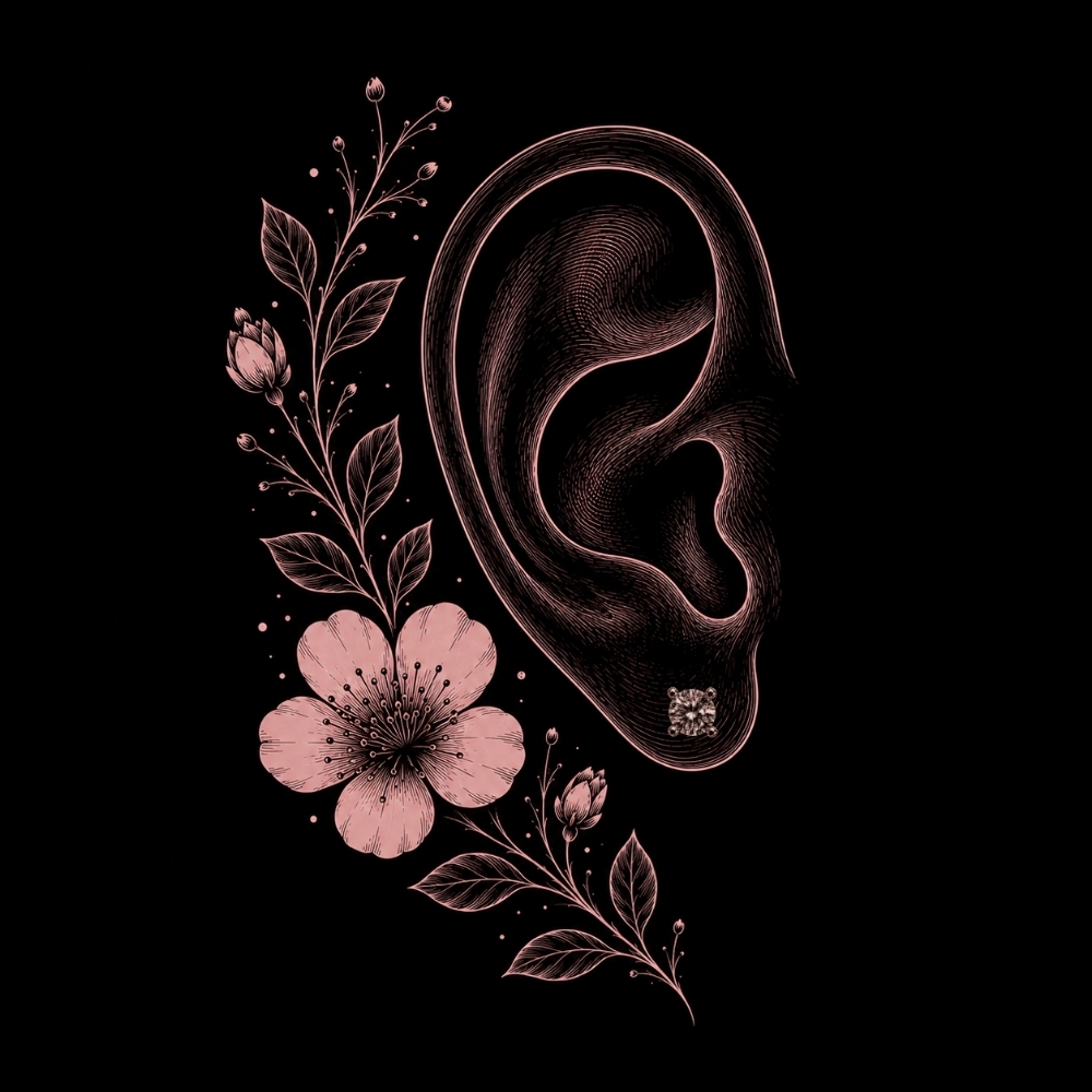 Lobe Piercings at Blackthorn Piercing and Fine Jewelry in Derry, NH