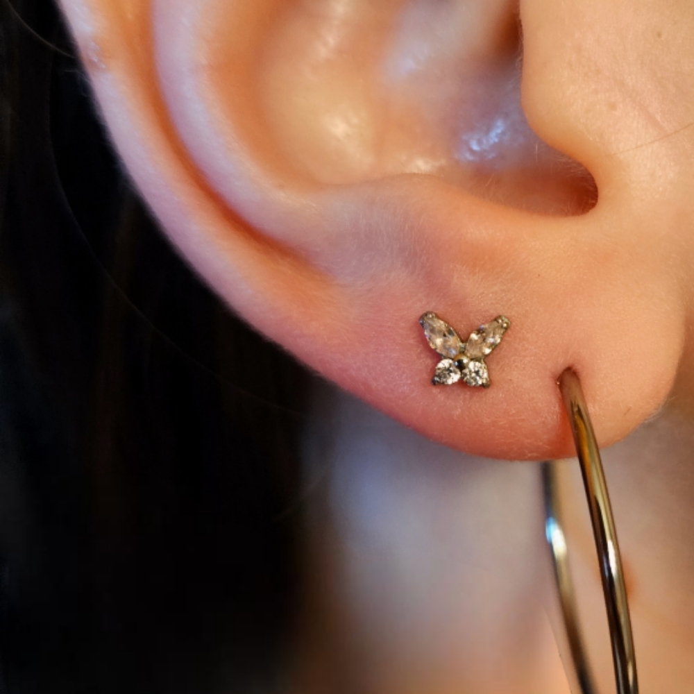 Lobe Piercings at Chrissy Von in Pelham, NH