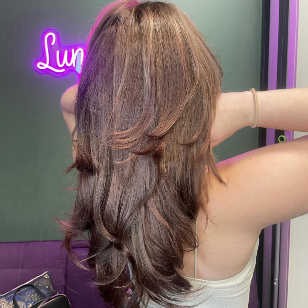 Corrective Color, Cut, Blowout at Lunahaus Studio in Warwick, RI