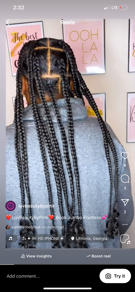 Jumbo/Boho Knotless