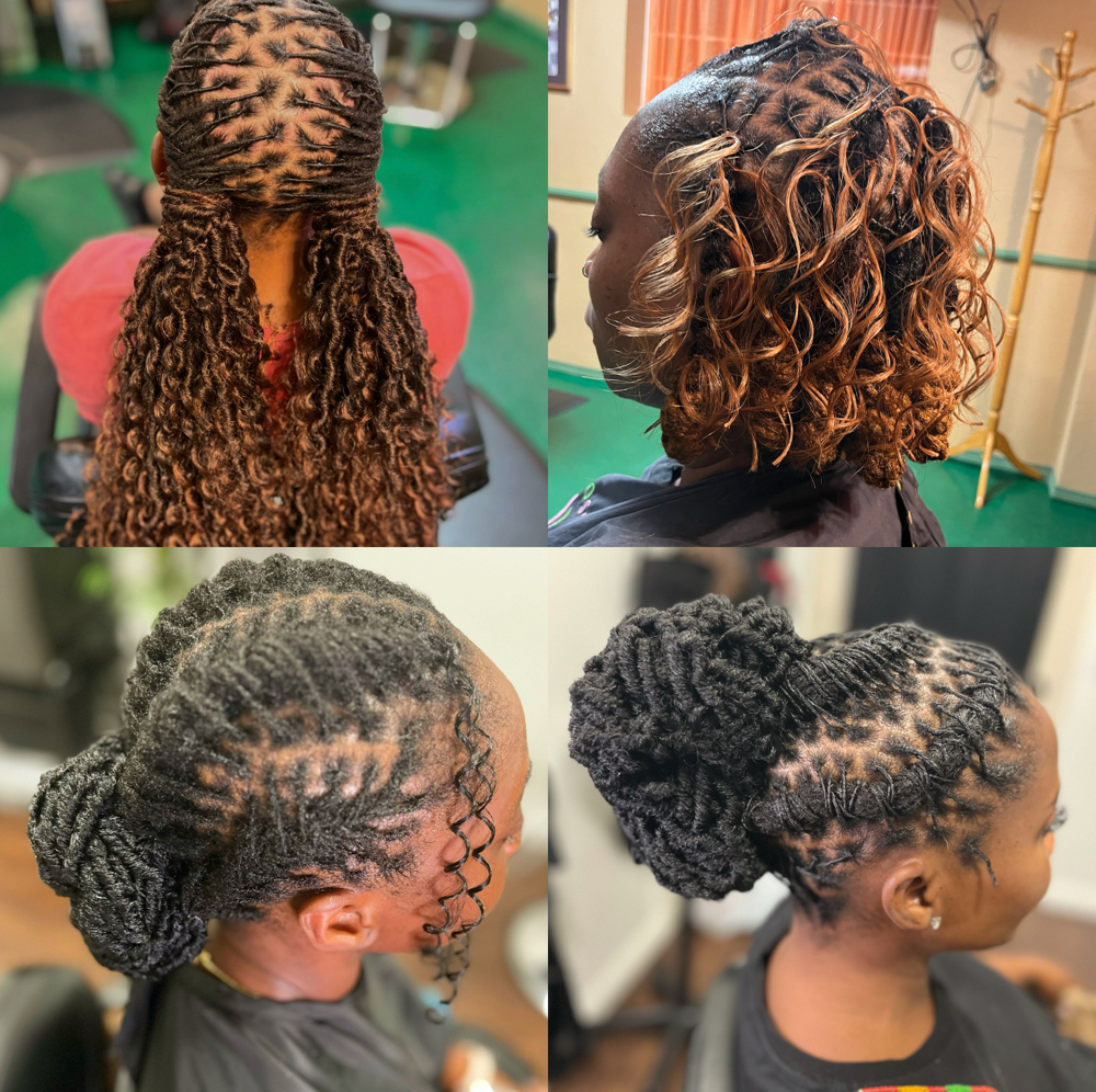 Elite Loc Style/includes Maintaince at Butterfly Styles | Natural Locs in Long Beach, CA